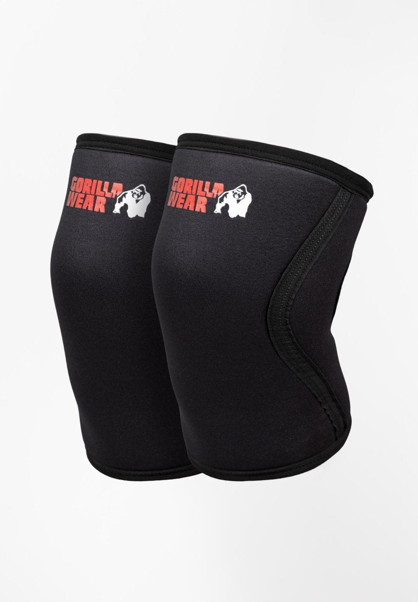 Gorilla Wear 7mm Knee Sleeves - Black - Urban Gym Wear