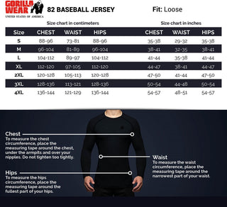 Gorilla Wear 82 Baseball Jersey - White - Urban Gym Wear