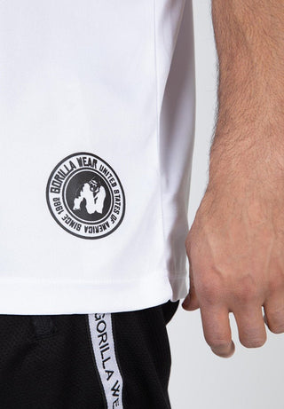 Gorilla Wear 82 Baseball Jersey - White - Urban Gym Wear