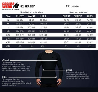 Gorilla Wear 82 Jersey - Black - Urban Gym Wear