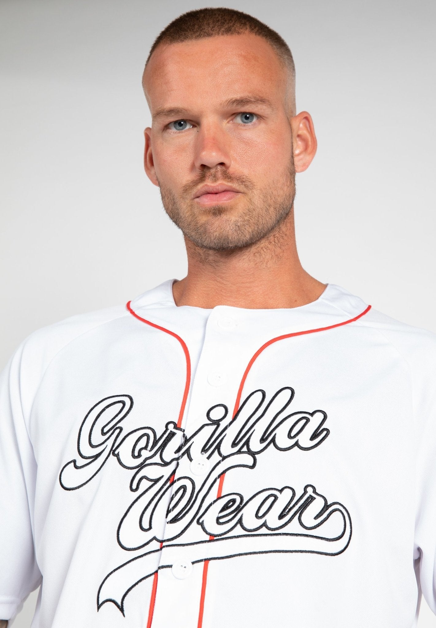 82 Baseball Jersey - White Gorilla Wear