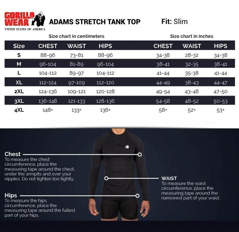 GORILLA WEAR - ADAMS STRETCH TANK TOP - BLACK - FÉRFI TRIKÓ - FEKETE GORILLA WEAR - ADAMS STRETCH TANK TOP - BLACK - FÉRFI TRIKÓ - FEKETE