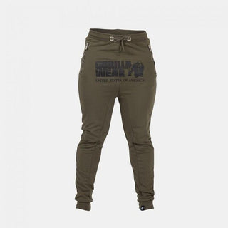 Gorilla Wear Alabama Drop Crotch Joggers - Army Green - Urban Gym Wear
