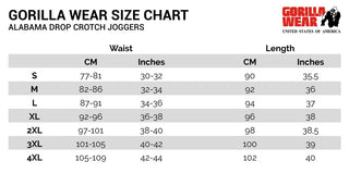 Gorilla Wear Alabama Drop Crotch Joggers - Army Green - Urban Gym Wear