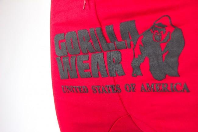 Gorilla Wear Alabama Drop Crotch Joggers - Red - Urban Gym Wear