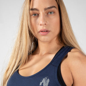 Gorilla Wear Aspen Tank Top - Navy Blue - Urban Gym Wear