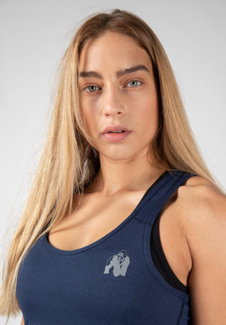 Gorilla Wear Aspen Tank Top - Navy Blue - Urban Gym Wear