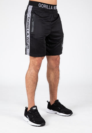 Gorilla Wear Atlanta Shorts - Black/Grey - Urban Gym Wear