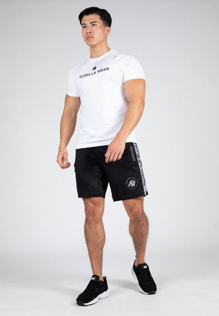 Gorilla Wear Atlanta Shorts - Black/Grey - Urban Gym Wear