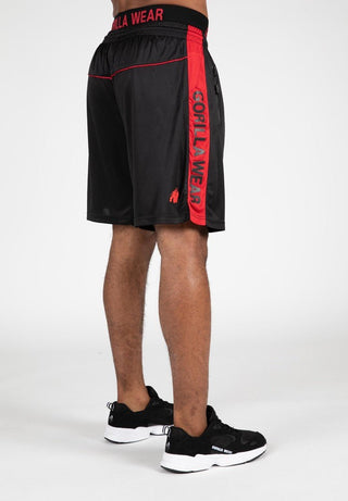 Gorilla Wear Atlanta Shorts - Black/Red - Urban Gym Wear