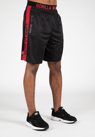 Gorilla Wear Atlanta Shorts - Black/Red - Urban Gym Wear