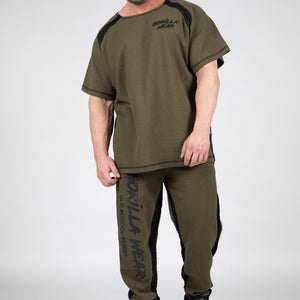 Gorilla Wear Augustine Old School Pants - Army Green - Urban Gym Wear