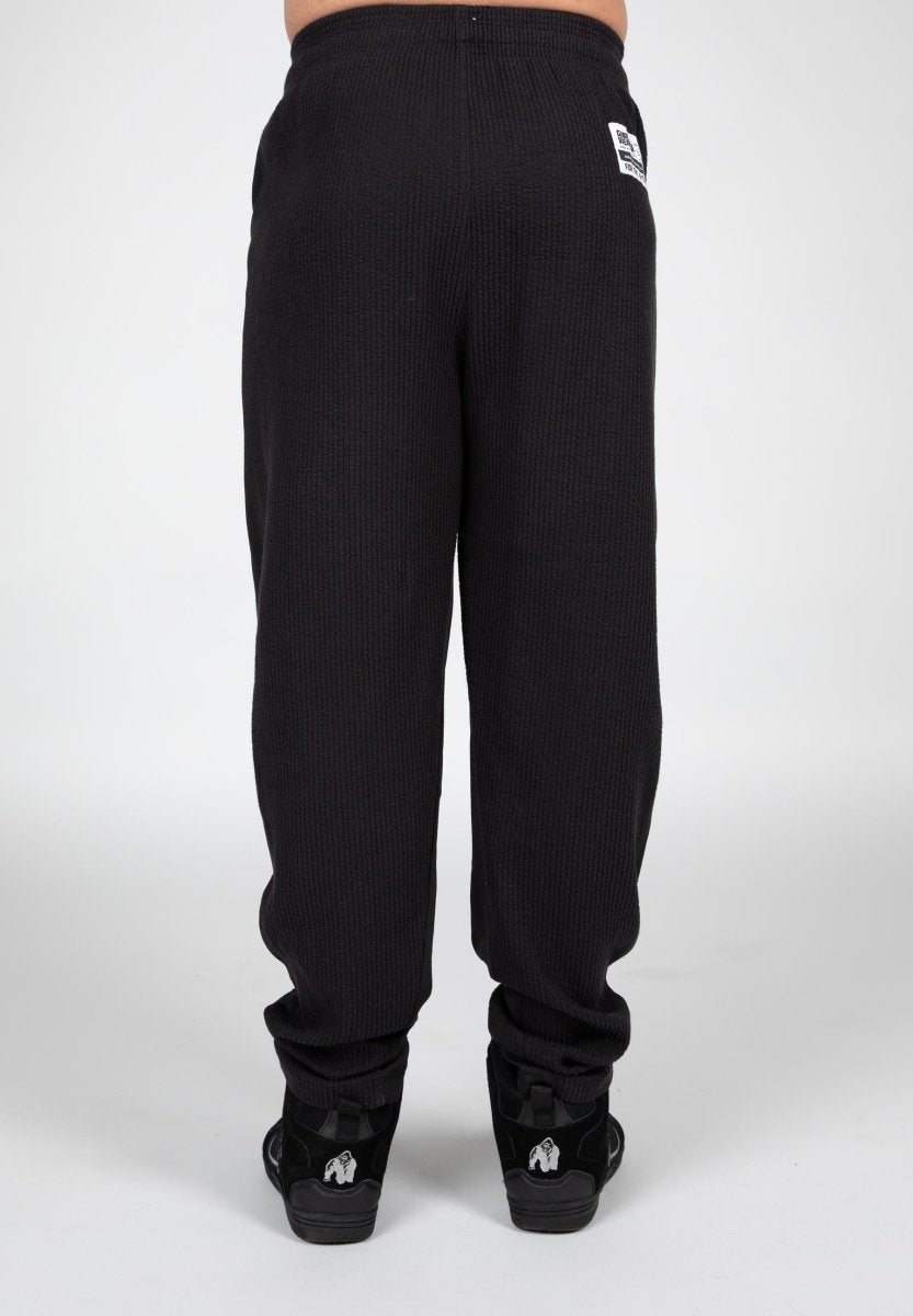 Gorilla Wear Augustine Old School Pants - Black/Red - Urban Gym Wear