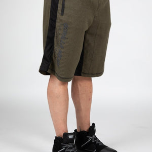 Gorilla Wear Augustine Old School Shorts - Army Green - Urban Gym Wear