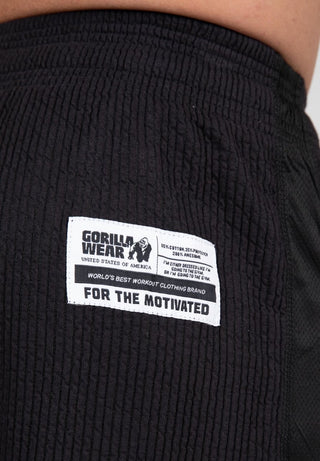 Gorilla Wear Augustine Old School Shorts - Black - Urban Gym Wear