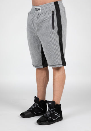 Gorilla Wear Augustine Old School Shorts - Grey - Urban Gym Wear