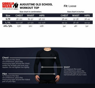 Gorilla Wear Augustine Old School Work Out Top - Black - Urban Gym Wear