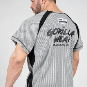 Gorilla Wear Augustine Old School Work Out Top - Grey - Urban Gym Wear