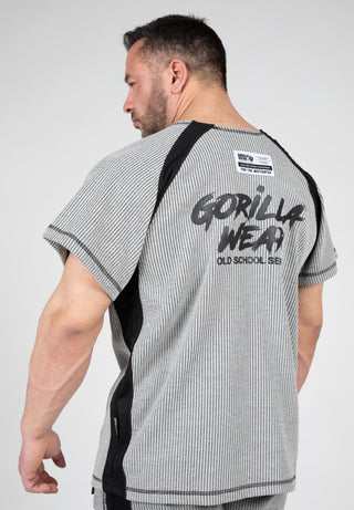 Gorilla Wear Augustine Old School Work Out Top - Grey - Urban Gym Wear