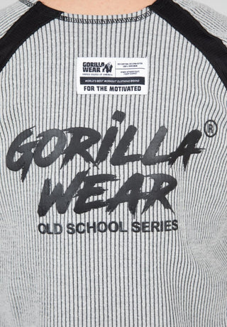 Gorilla Wear Augustine Old School Work Out Top - Grey - Urban Gym Wear