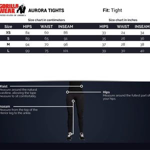 Gorilla Wear Aurora Tights - Mixed Grey - Urban Gym Wear