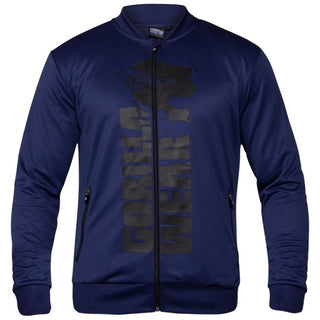 Gorilla Wear Ballinger Track Jacket - Navy Blue-Black - Urban Gym Wear