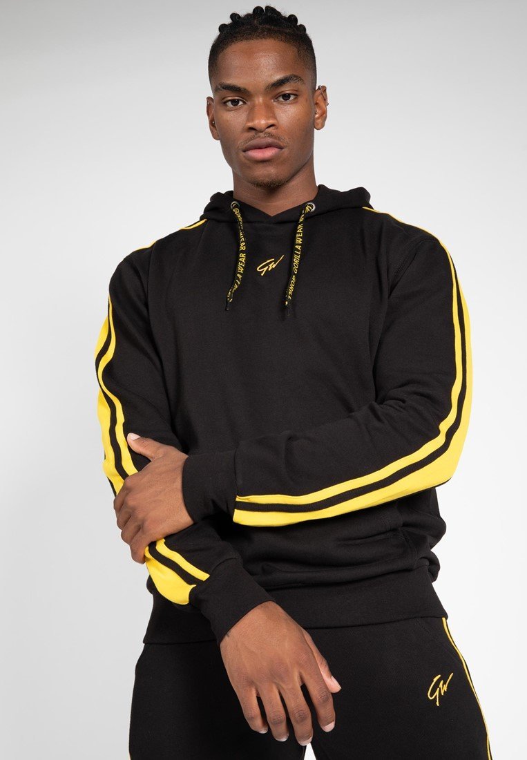 Adidas hoodie black and gold Clearance
