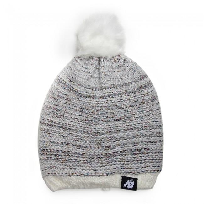 Gorilla Wear Bellevue Beanie - White-Grey - Urban Gym Wear