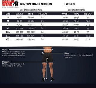 Gorilla Wear Benton Track Shorts - Grey - Urban Gym Wear