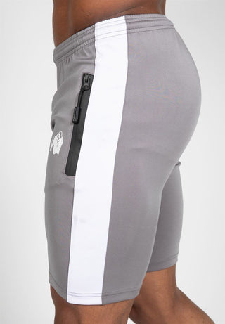 Gorilla Wear Benton Track Shorts - Grey - Urban Gym Wear