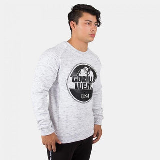 Gorilla Wear Bloomington Crewneck Sweatshirt - Mixed Grey - Urban Gym Wear