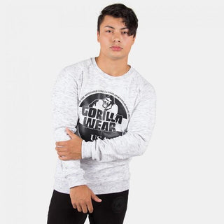 Gorilla Wear Bloomington Crewneck Sweatshirt - Mixed Grey - Urban Gym Wear