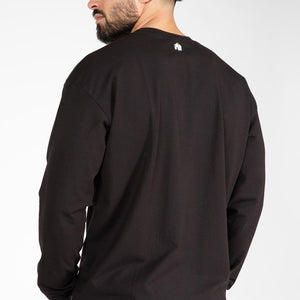 Gorilla Wear Boise Oversized Long Sleeve - Black - Urban Gym Wear