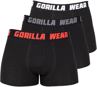 Gorilla Wear Boxershorts 3-Pack - Black - Urban Gym Wear