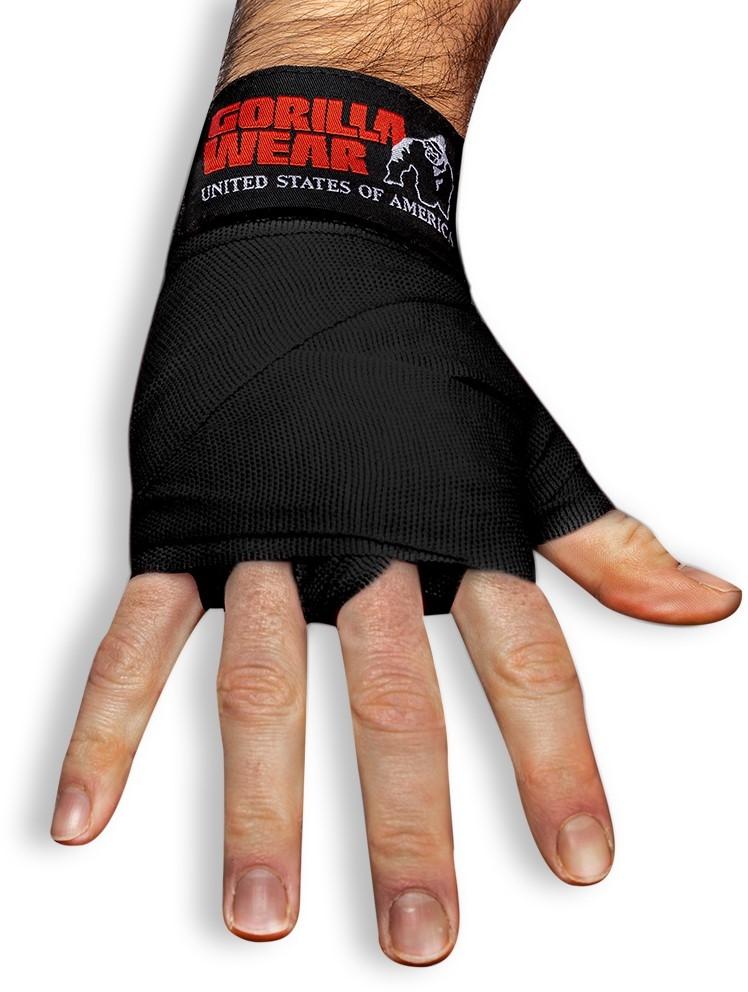 Gorilla Wear Boxing Hand Wraps Black - 2.5m - 98 Inch - Urban Gym Wear