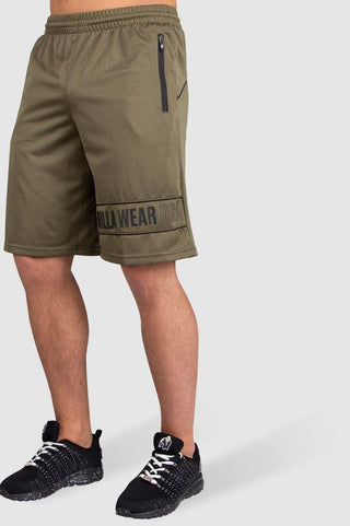 Gorilla Wear Branson Shorts - Army Green/Black - Urban Gym Wear