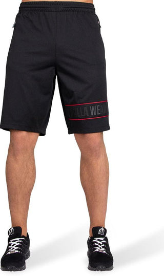 Gorilla Wear Branson Shorts - Black/Red - Urban Gym Wear
