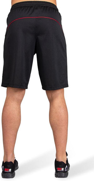 Gorilla Wear Branson Shorts - Black/Red - Urban Gym Wear