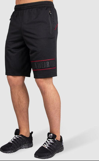 Gorilla Wear Branson Shorts - Black/Red - Urban Gym Wear