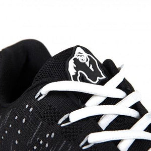 Gorilla Wear Brooklyn Knitted Sneakers - Black-White - Urban Gym Wear