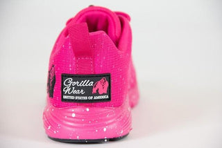 Gorilla Wear Brooklyn Knitted Sneakers - Pink-White - Urban Gym Wear