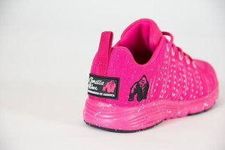Gorilla Wear Brooklyn Knitted Sneakers - Pink-White - Urban Gym Wear