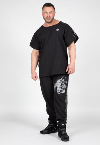 Gorilla Wear Buffalo Old School Workout Pants - Black/Grey - Urban Gym Wear