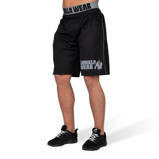 Gorilla Wear California Mesh Shorts - Black-Grey - Urban Gym Wear