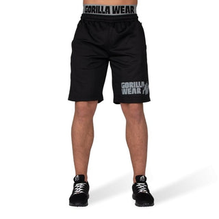 Gorilla Wear California Mesh Shorts - Black-Grey - Urban Gym Wear