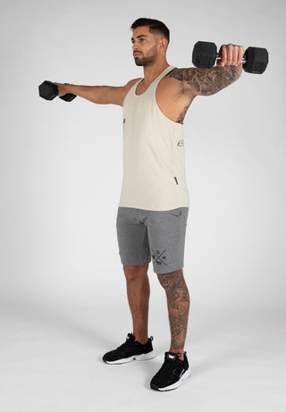 Gorilla Wear Carrizo Tank Top - Beige - Urban Gym Wear