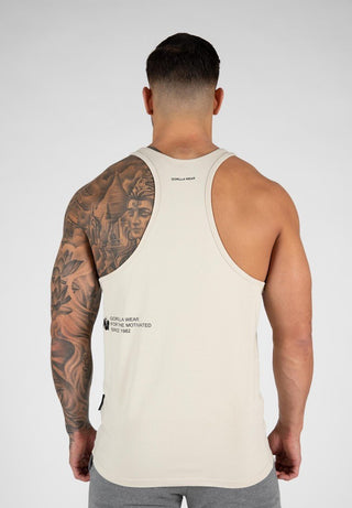 Gorilla Wear Carrizo Tank Top - Beige - Urban Gym Wear