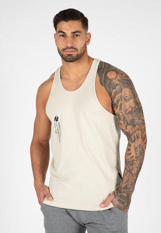 Gorilla Wear Carrizo Tank Top - Beige - Urban Gym Wear