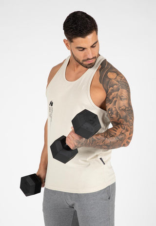 Gorilla Wear Carrizo Tank Top - Beige - Urban Gym Wear