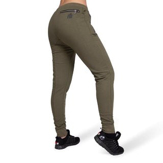 Gorilla Wear Celina Drop Crotch Joggers - Army Green - Urban Gym Wear